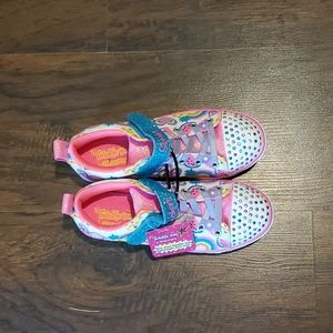 Girls sketcher Light up tennis shoes